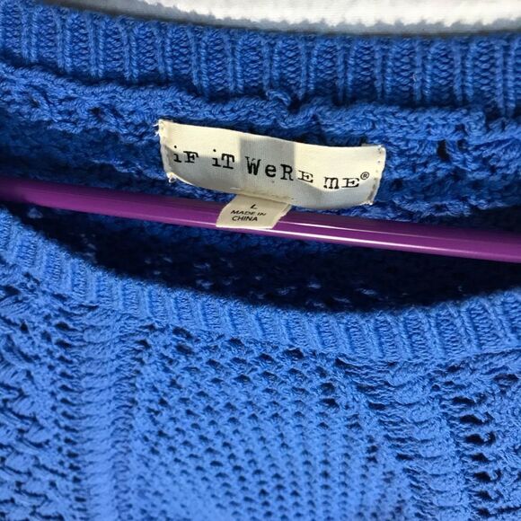 If it were me blue sweater size Large - Picture 3 of 4
